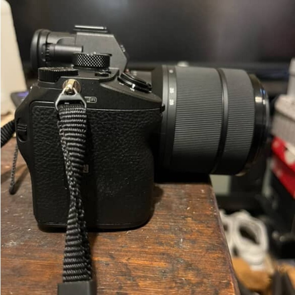 Black Fujifilm Mirrorless Camera